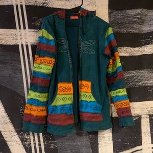 Dragonfly handcrafted and printed jacket